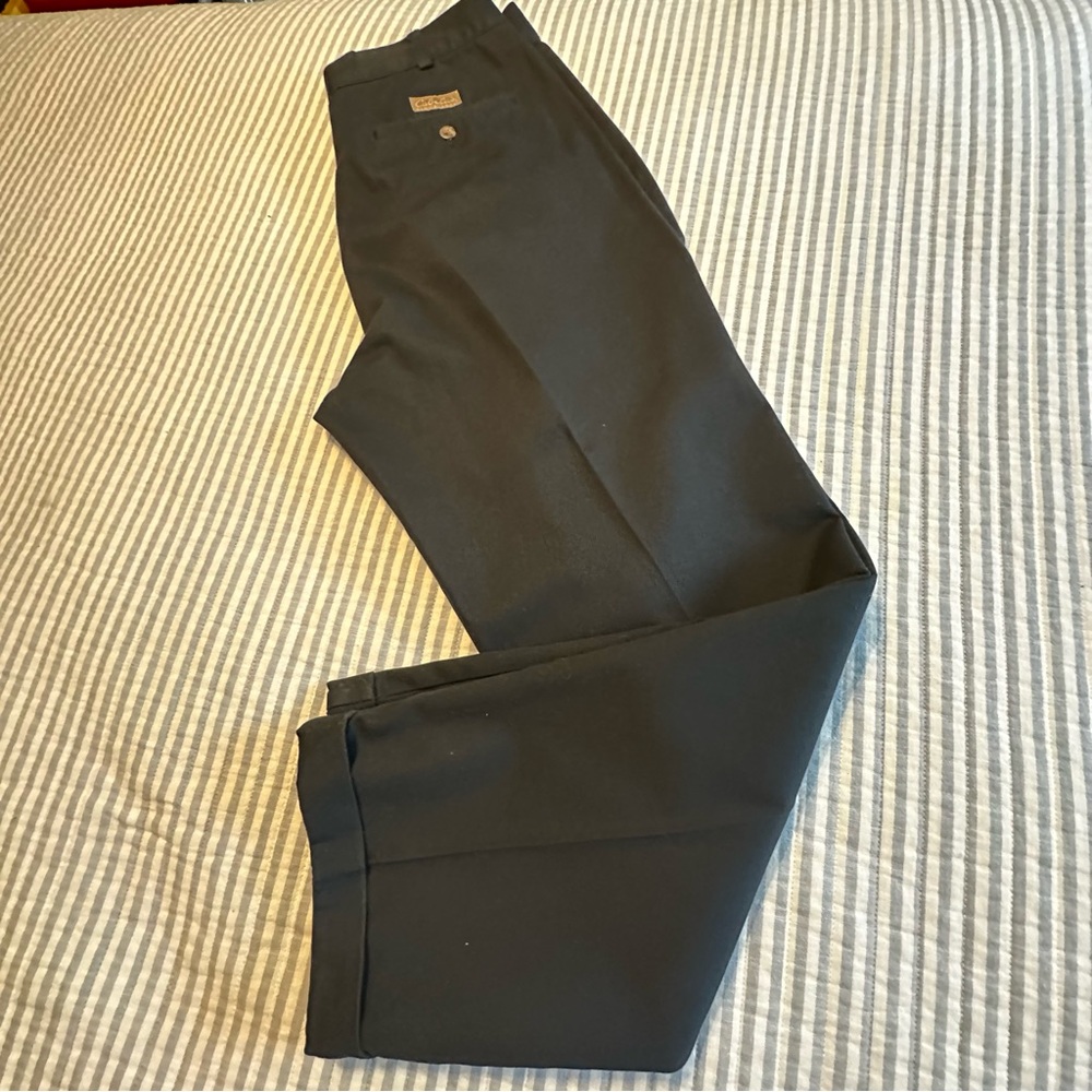 Cabela's Men's Pleated Chino Pants Size 34X30 Black